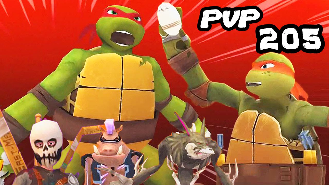 TMNT Legends PVP 205 (Raphael Legend, Casey Jones, Mikey, Bebop, Rahzar)