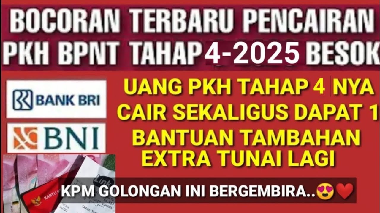 INFO PKH TAHAP 4 SUDAH DIBOCORKAN JADWAL/TGL CAIR BULAN INI.? BERSIAP2 DAPAT 1 TAMBAHAN TUNAI EKSTRA