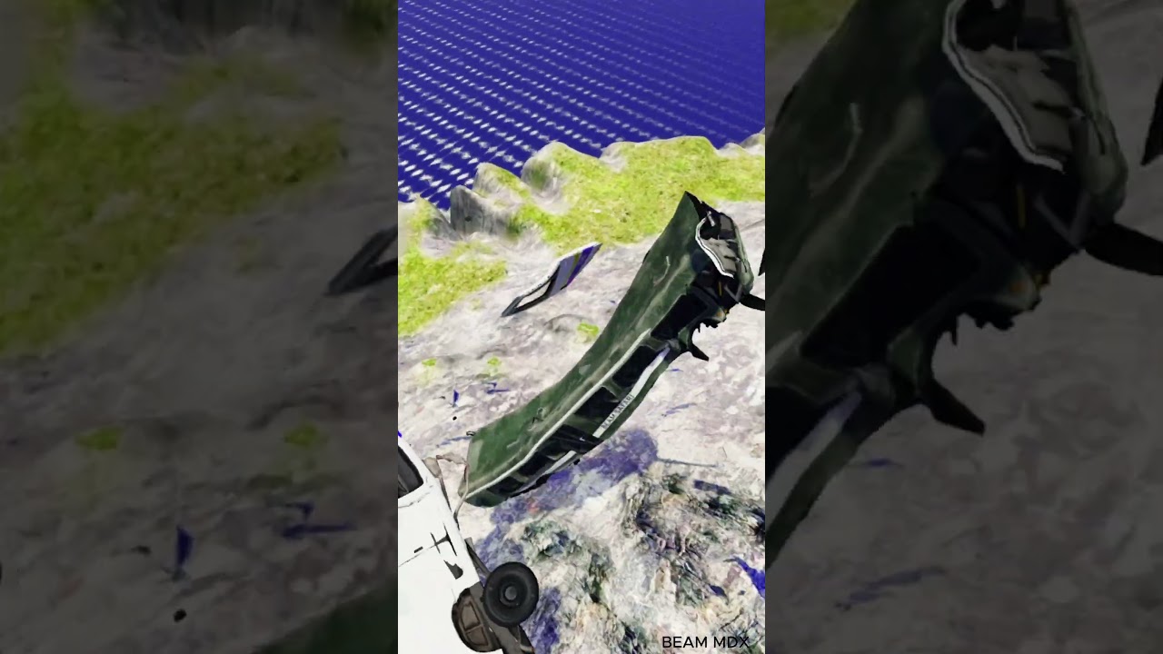 Bus vs Giant Lava Pit 😱 BeamNG drive #141 #beamng #beamngdrive #viral #short #shortsfeed #shorts