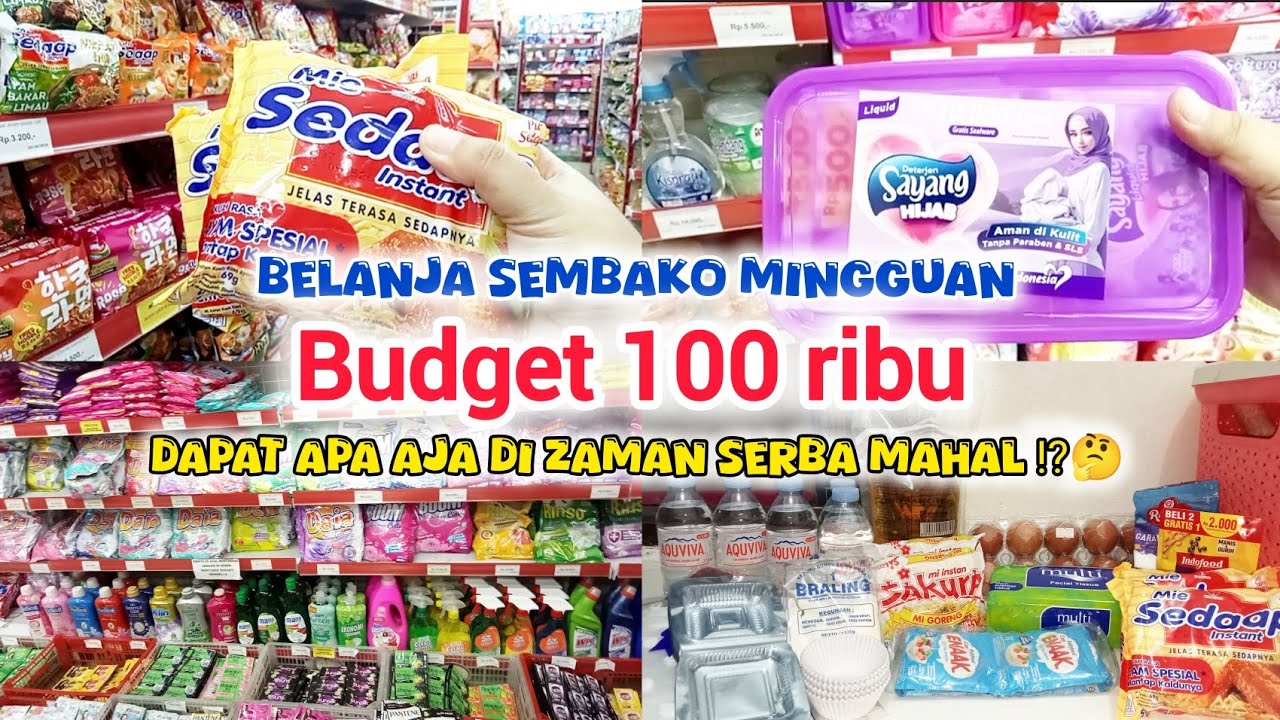 BELANJA SEMBAKO 100 RIBU DAPAT APA AJA DI AKHIR TAHUN YANG SERBA MAHAL BEGINI⁉️|GROCERY SHOPPING