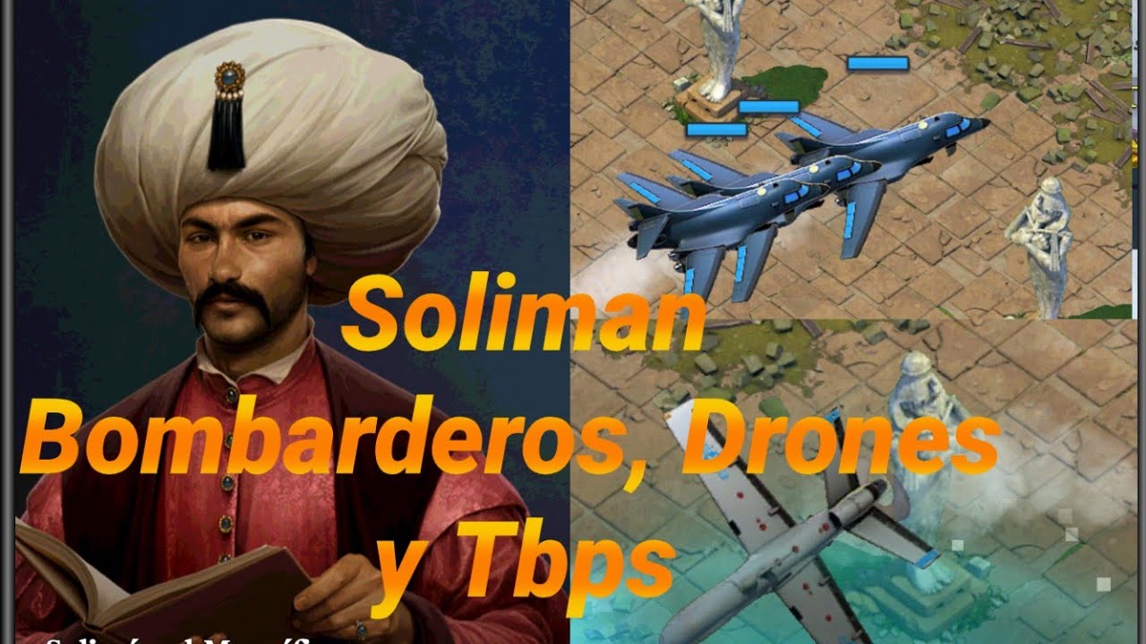 Dominations. Vale la pena investigar a Soliman? Incursión bombarderos puntero, dron y tbp.