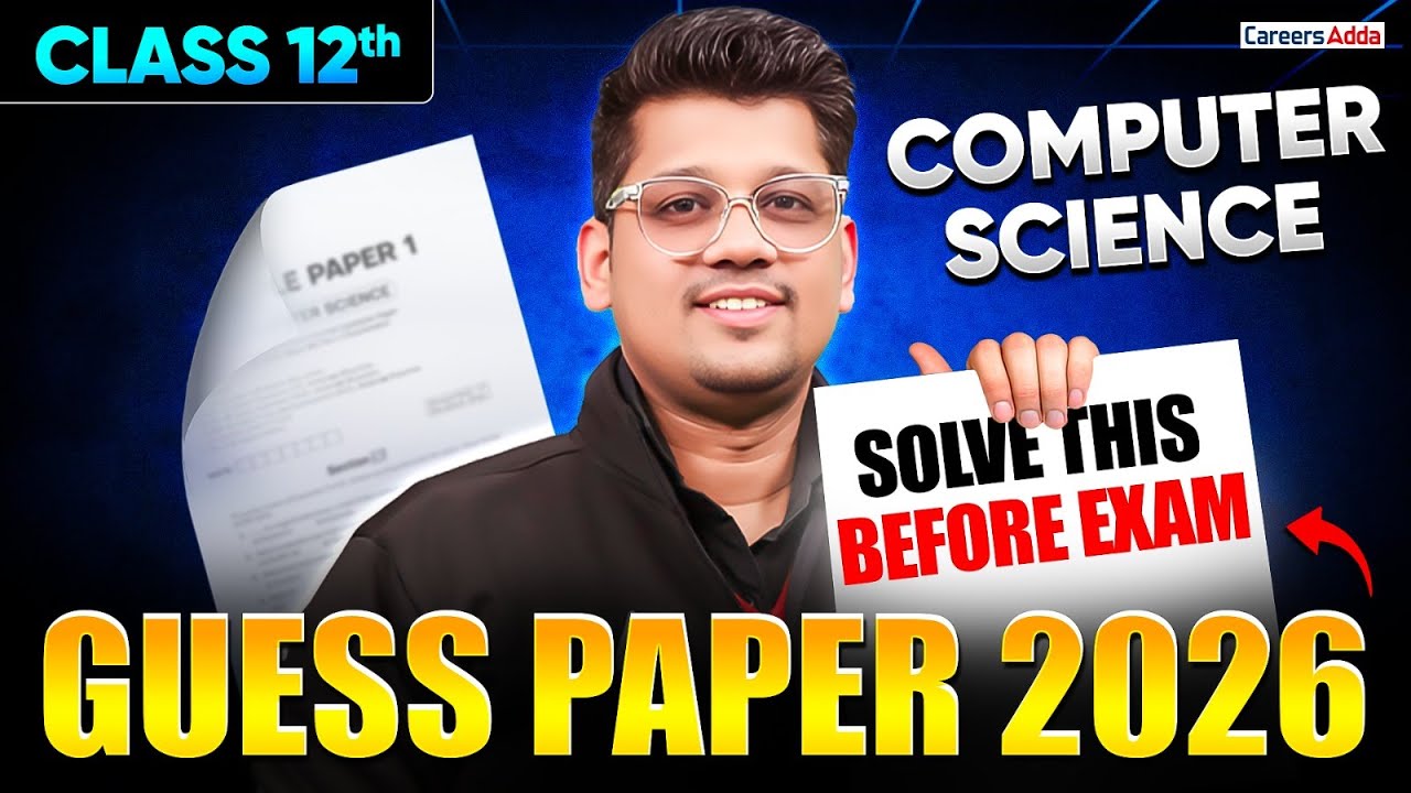 Class 12 Computer Science Guess Paper 2026 | Computer Science Full Revision | Board Exam 2026