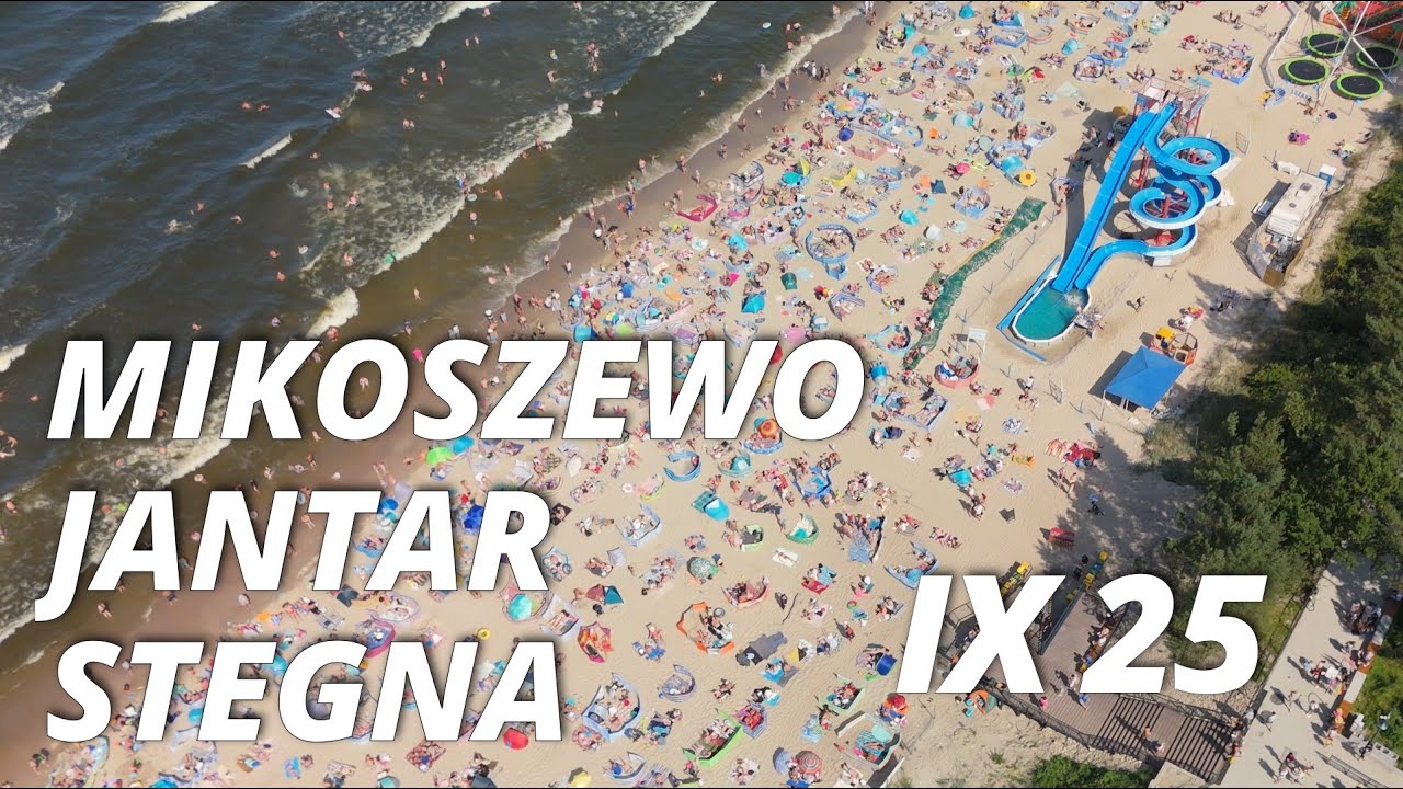 Trzy fantastyczne nadmorskie miejscowości z DRONA w 4K - Mikoszewo/Jantar/Stegna 2025