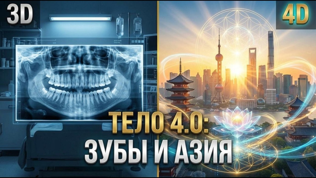ЗУБЫ, ПАРАЗИТЫ И 4D: Как тело реагирует на переход. Почему Европа закрывается, а Азия открывается.