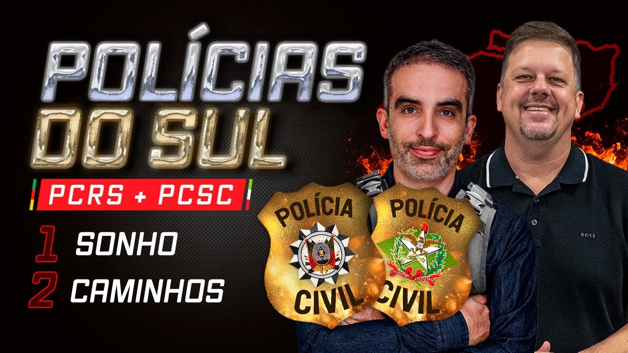 POL&Iacute;CIAS DO SUL | PCRS + PCSC | 1 SONHO, 2 CAMINHOS