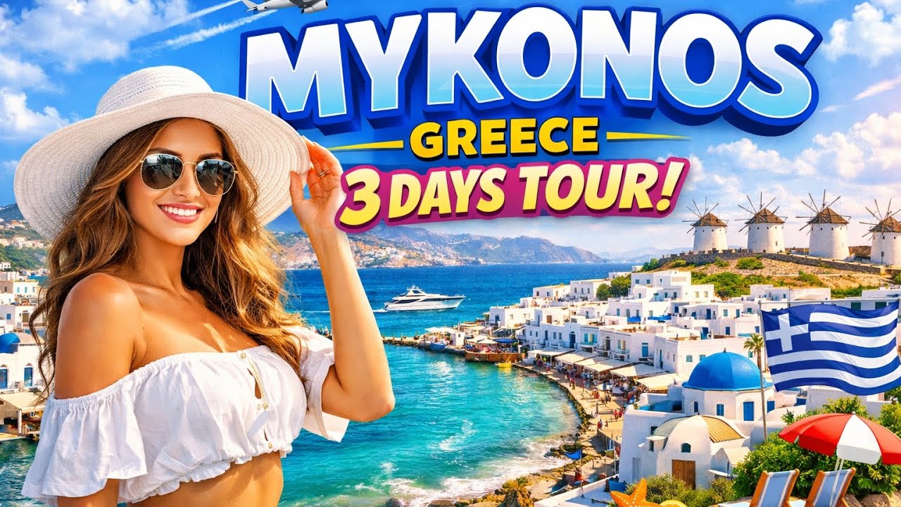 MYKONOS Greece 3 days tour Raw footages #travel #mykonos #greece #tourism @greece @Rentaboatmykonos 