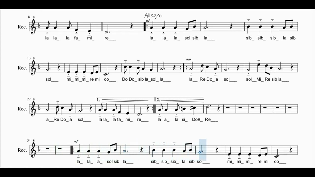 "Gam Gam" - Per flauto dolce