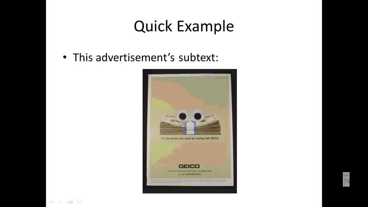 Text And Subtext in Media Literacy