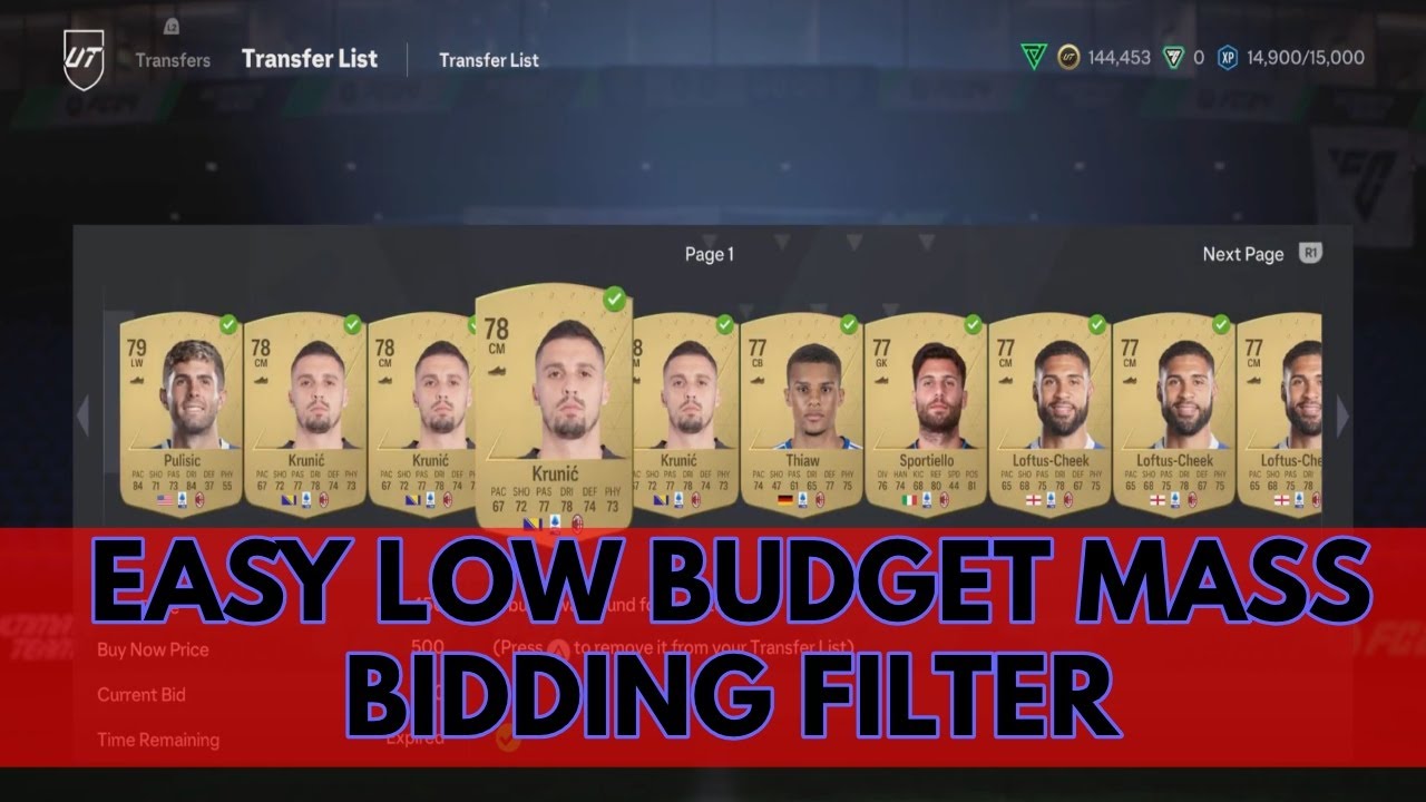 EA FC 24 TRADING TIPS - EASY LOW BUDGET MASS BIDDING FILTER - MAKE 10K AN HOUR - FC 24 TRADING!!