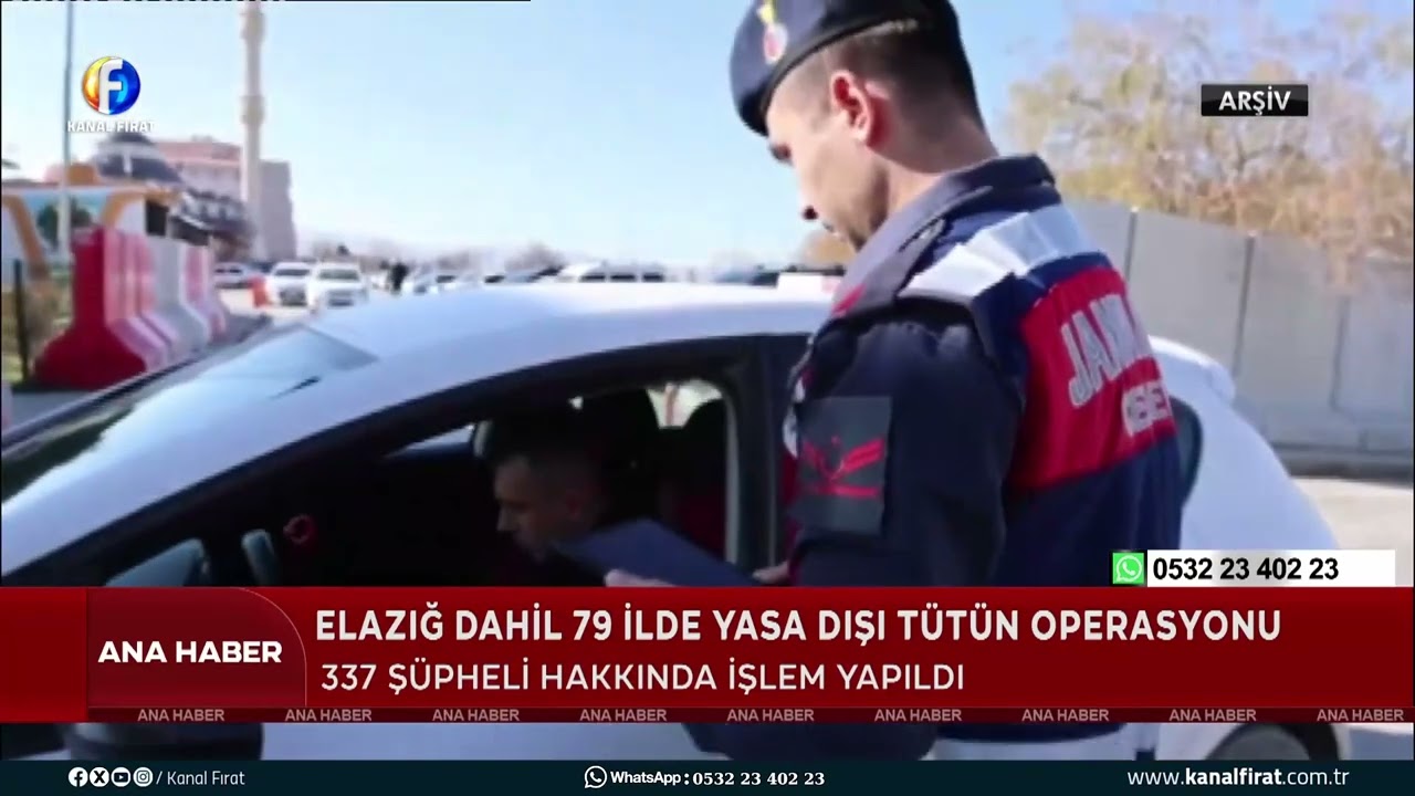 Ana Haber Elazığ Dahil 79 İlde Yasa Dışı Tütün Operasyonu 17 03 2026