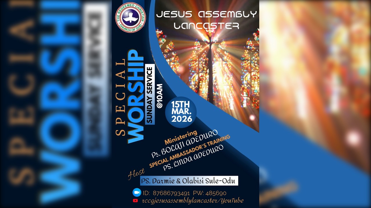 |03/15/26| RCCG Jesus Assembly Family Worship Service