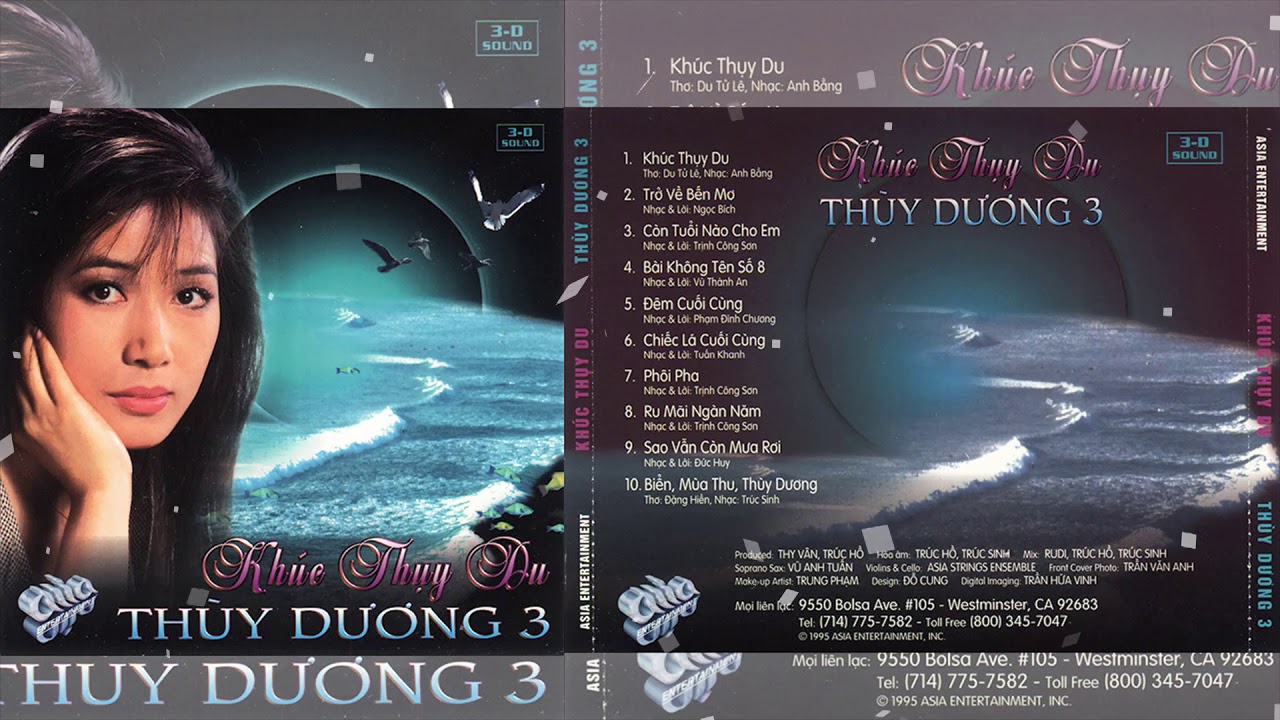 CD Nhạc Xưa ASIA 80 - Thùy Dương 3 - Khúc Thụy Du | CD Nhạc Chất Lượng Cao