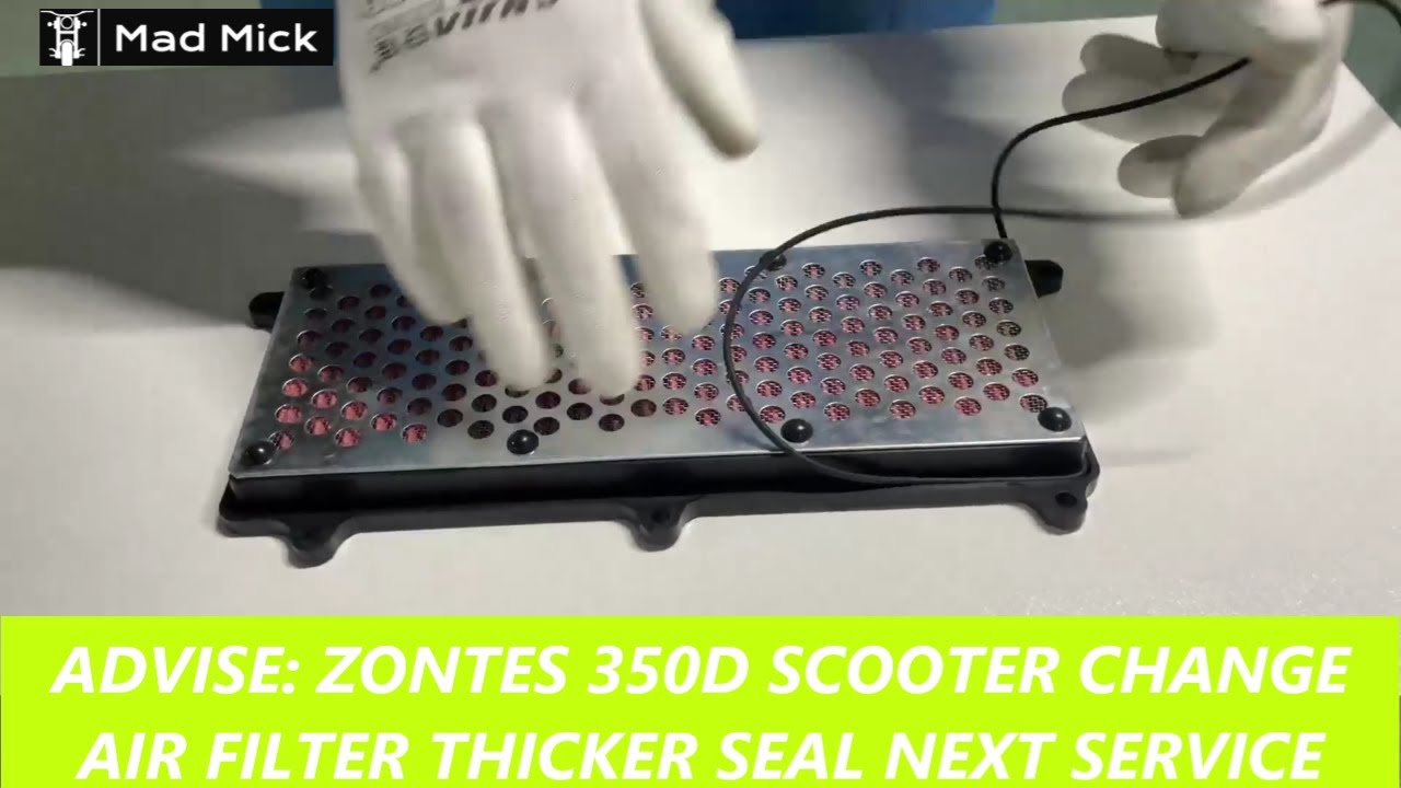Уплотнение воздушного фильтра ZONTES 350D нового, более толстого размера.