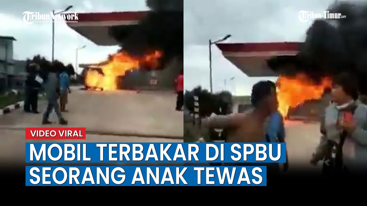 Mobil Terbakar di SPBU Merapi Subur Tembesi Batam, Seorang Anak Tewas