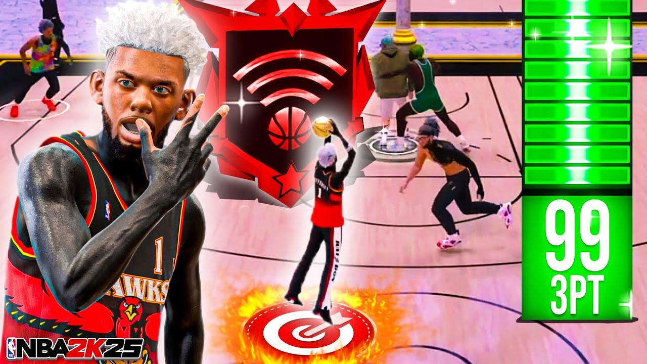 99 3 POINT RATING + LEGEND LIMITLESS RANGE is GAMEBREAKING on NBA2K25! NEVER MISS AGAIN 2K25!