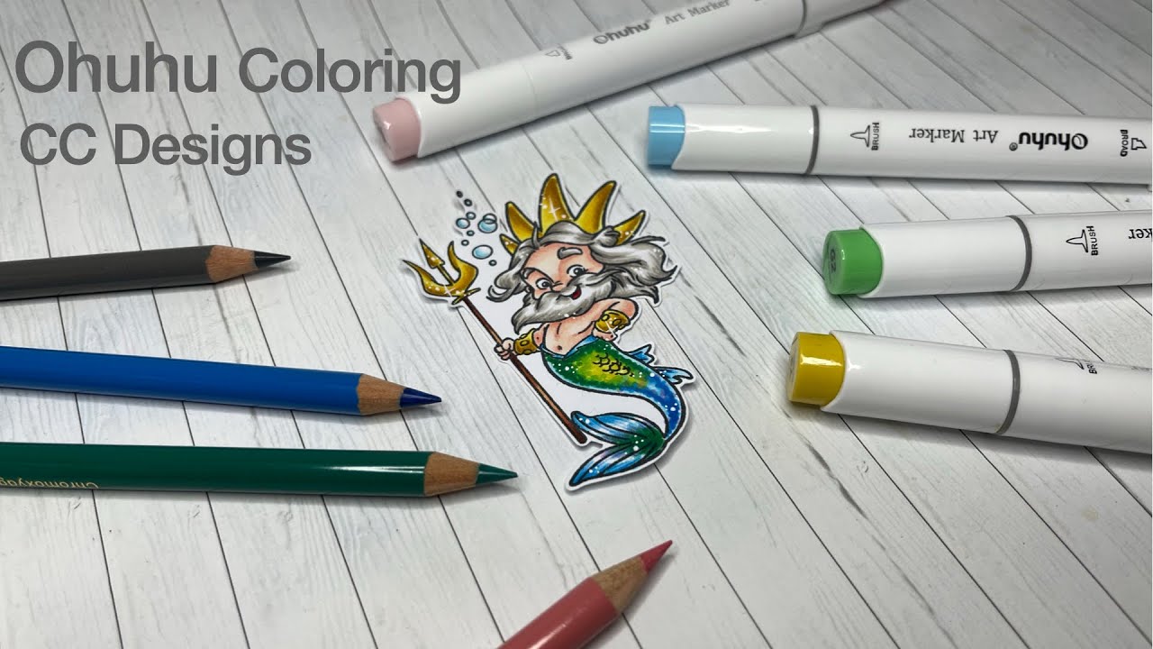 CC Designs - Under the sea I Ohuhu/ Polychromos Faber Castell Coloring