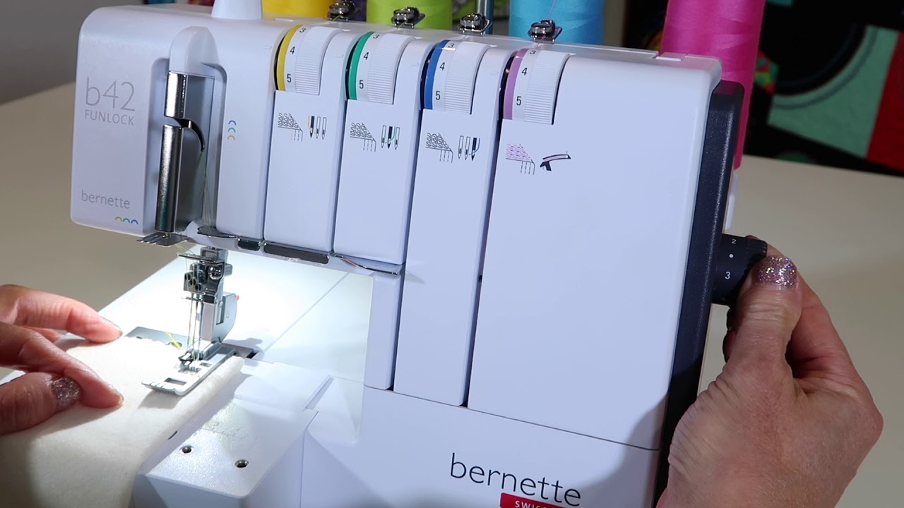 bernette Funlock b42 Coverstitch 12 Stitch Length