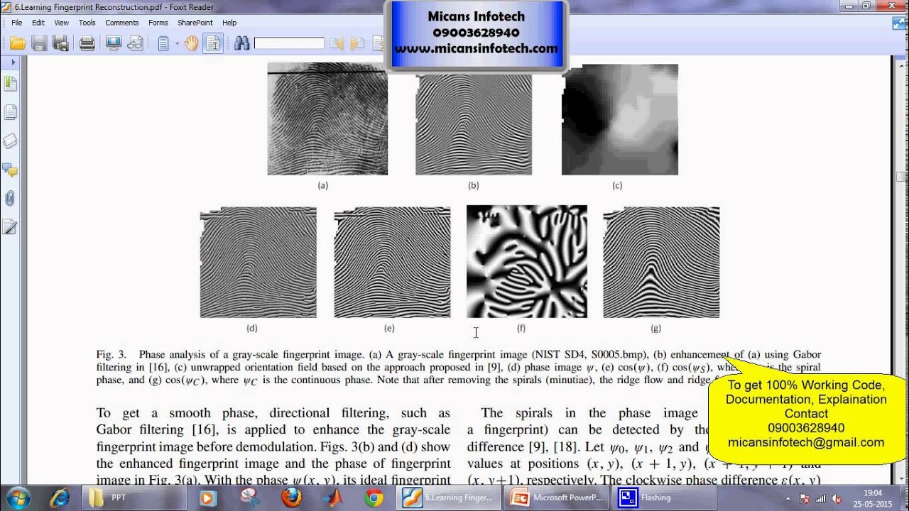 Learning Fingerprint Reconstruction: From Minutiae to Image - IEEE PROJECT 2015 - 2016
