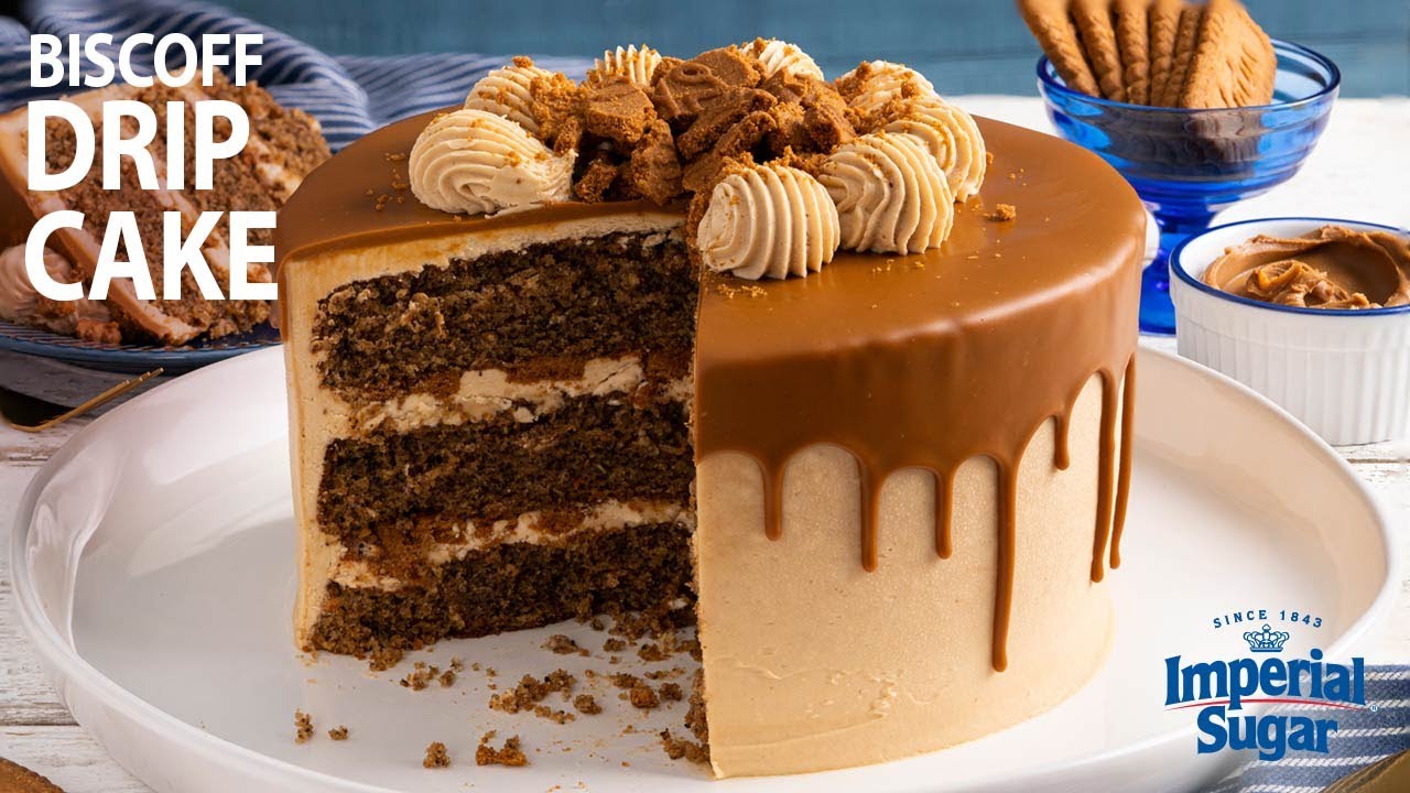 How to Make Biscoff Drip Cake