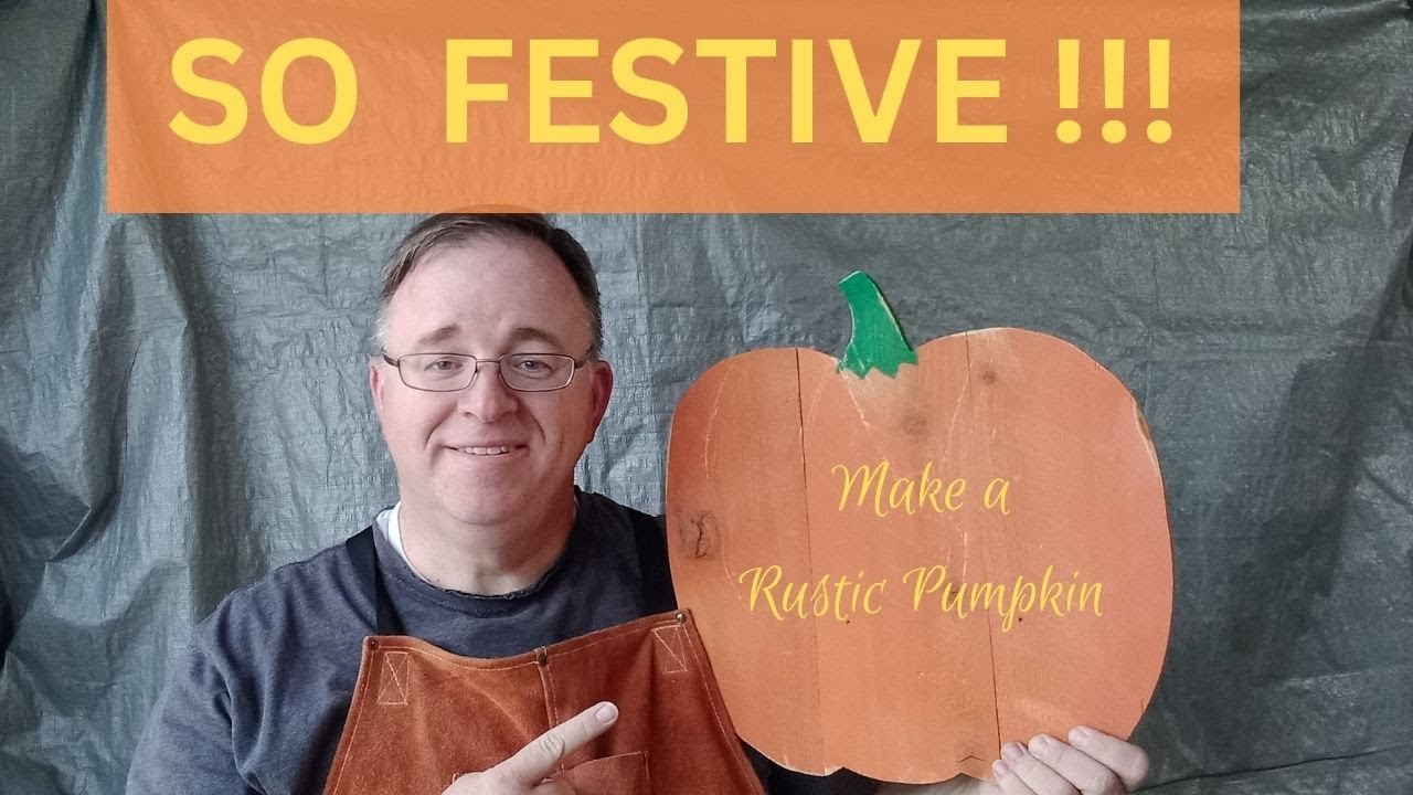 EASY Rustic Wood Halloween/ Harvest Pumpkin : fall wood craft