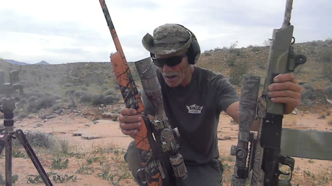 AK Saiga 308 hits cans 1st shot 160gr poly eddie stone 30-06 140sp/150gr.160gr