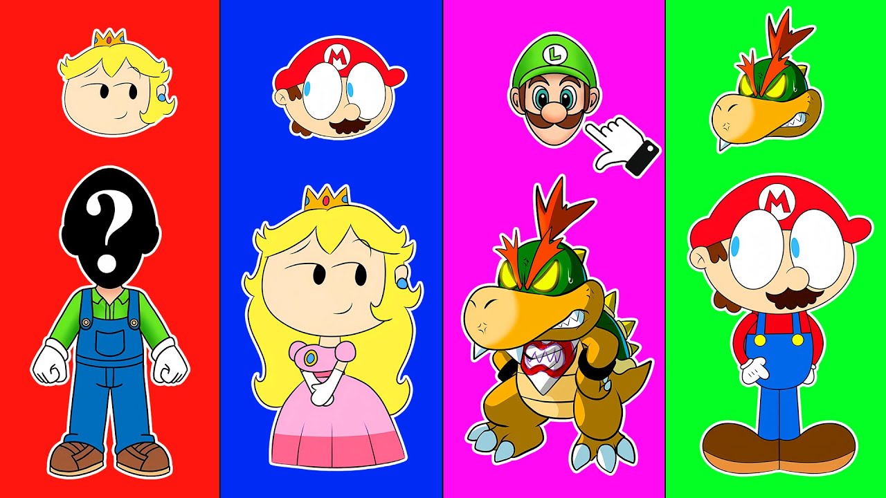 Where’s Luigi? 🔍 Help Him Join Mario, Bowser & Princess for Epic Dance Moves 🎵 | Mario ADM Animation