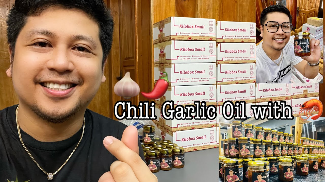 Pag gawa namin ng aming Best Seller na CHILI GARLIC OIL with 🦐