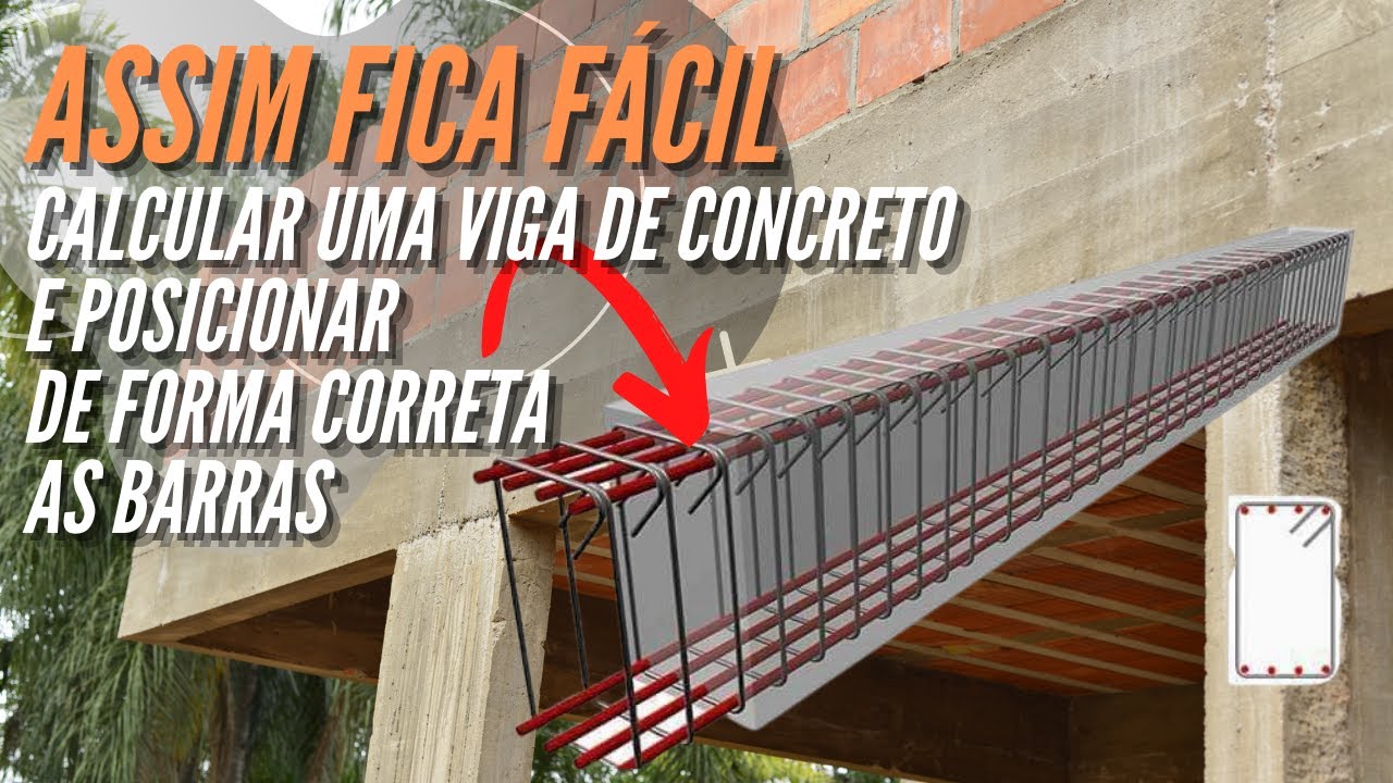 Como calcular uma VIGA DE CONCRETO EM POUCO MINUTOS