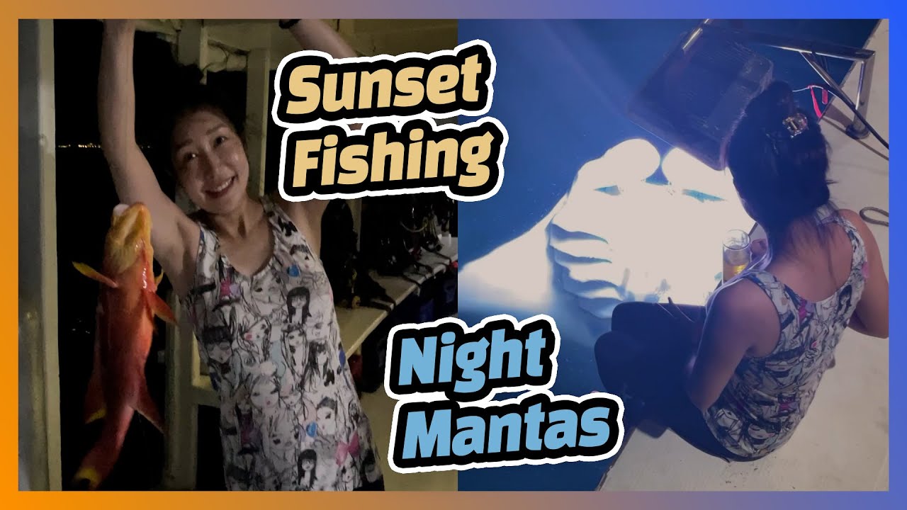 Sunset fishing & night manta rays