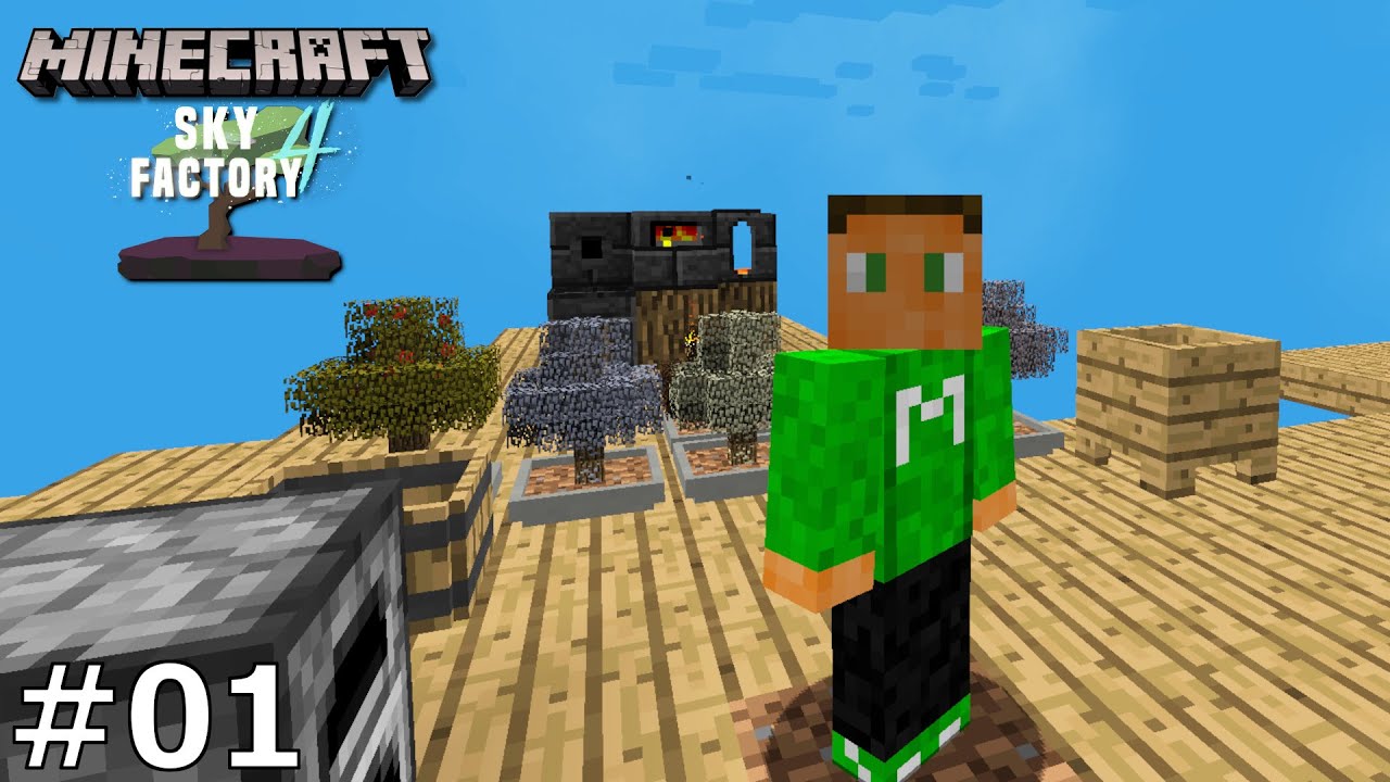MINECRAFT, ALE NA JEDNYM BLOKU! SKYBLOCK NA MODACH! Minecraft SkyFactory 4 #1