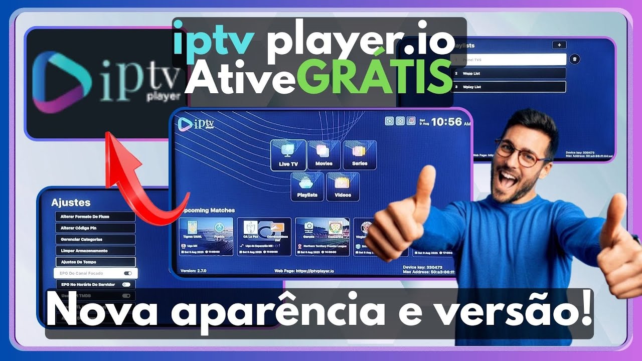 IPTV PLAYERIO COM NOVA VERSÃO PARA ASSISTIR CANAIS