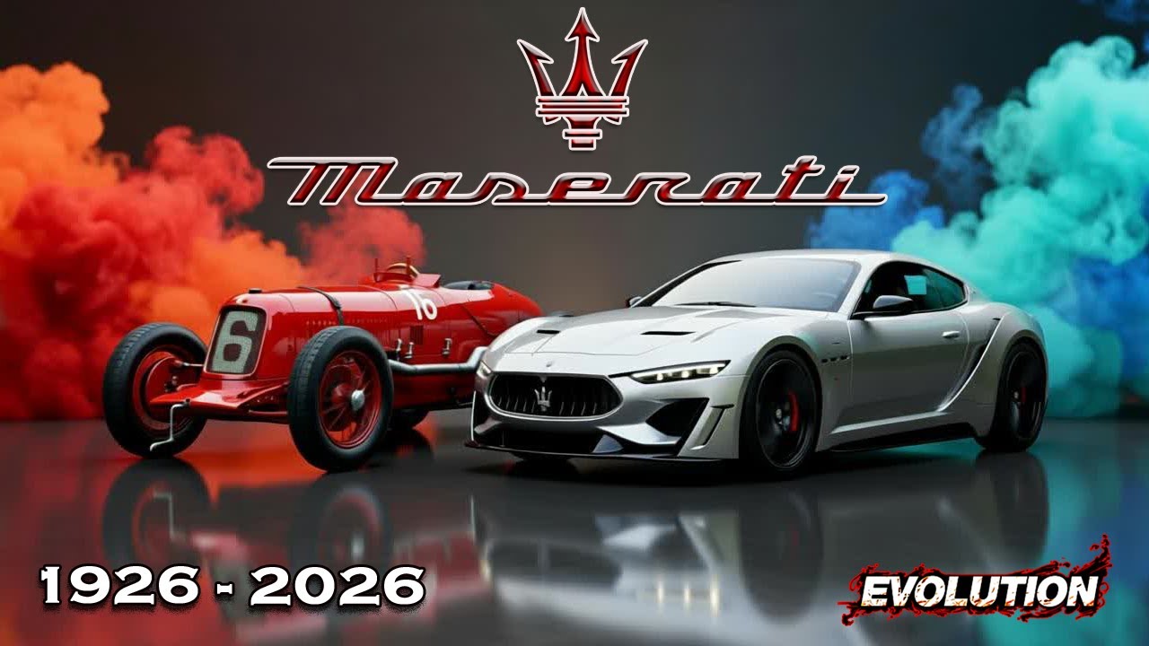 The Evolution of Maserati 1926–2026 — 100 Years of Italian Luxury