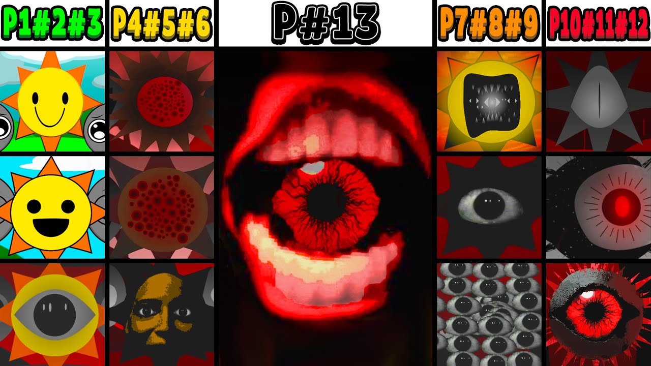 All Phases of Mr. Sun in Incredibox Sprunki: From 1 Phase to 13 Phase
