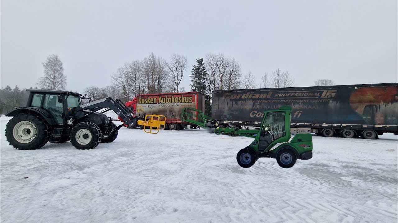 Kumpi kone parempi paalikuorman purkuhommissa? Valtra vai Avant, otetaan siitä selvää!