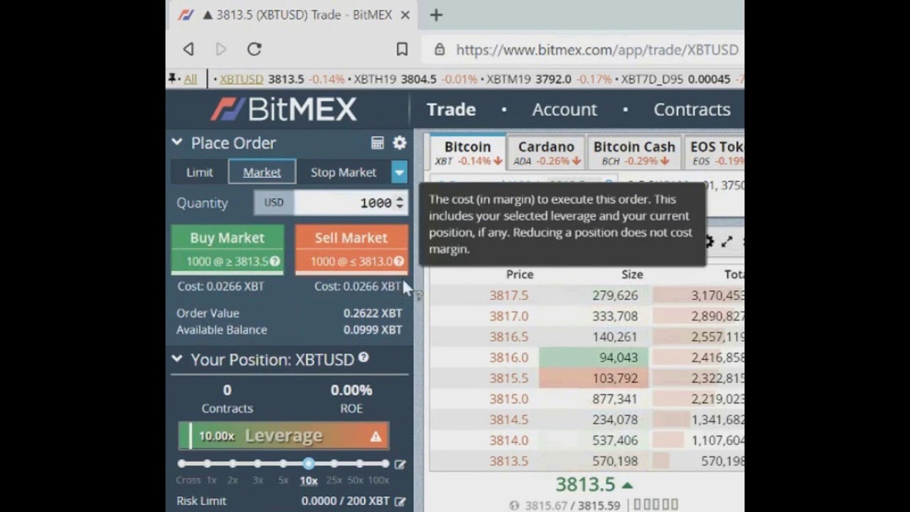 Bitmex Leverage Trading Tutorial For Beginners | How To SHORT & LONG Bitcoin With LEVERAGE!