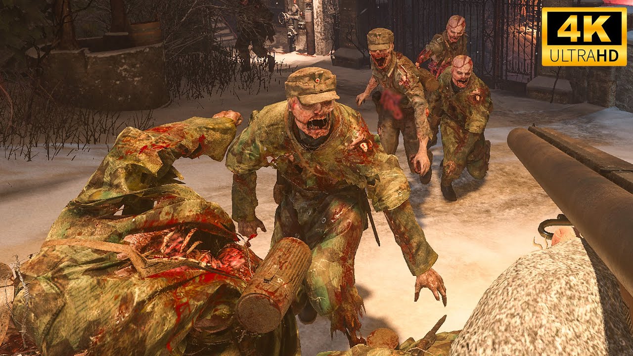 SCARIEST ZOMBIES EVER &mdash; COD WW2 (4K no HUD)