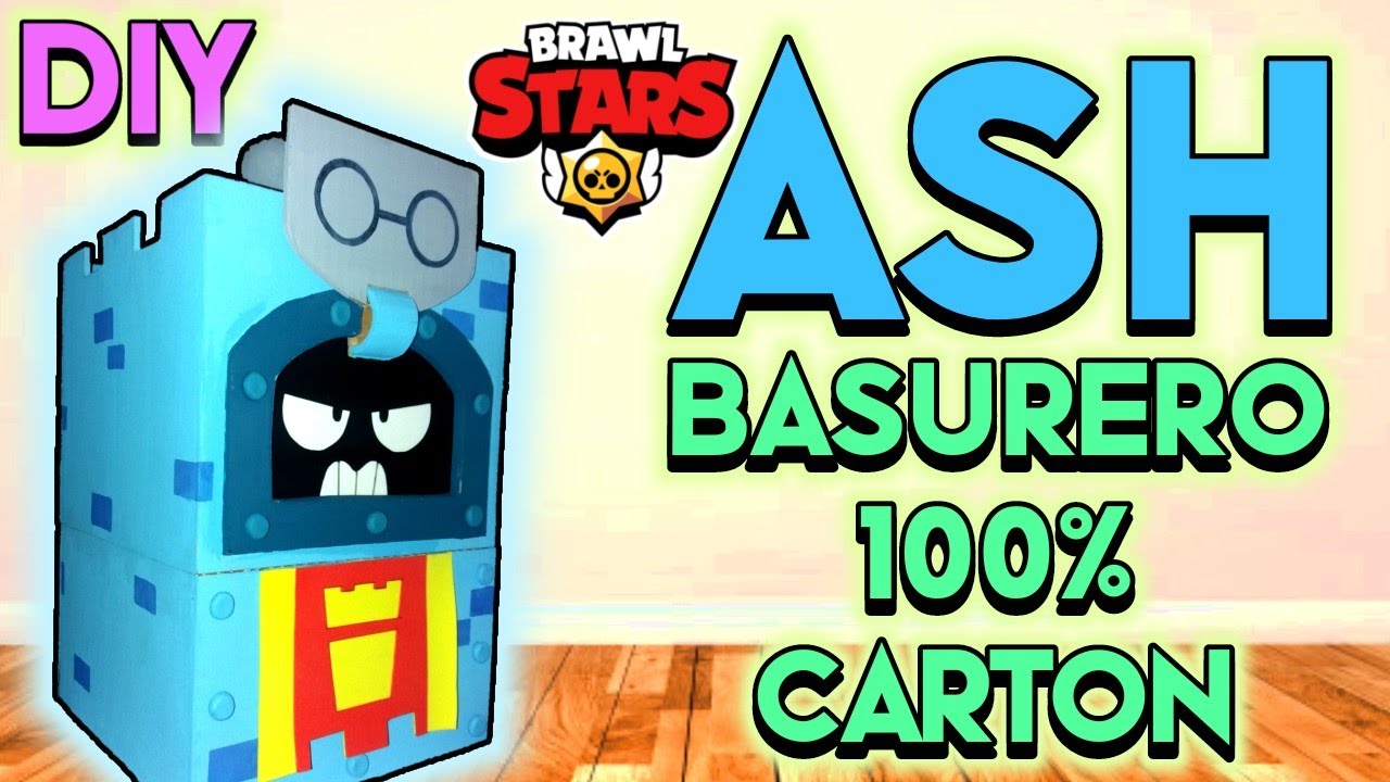 COMO HACER A ASH BASURERO 🗑😍 (TUTORIAL FACIL) - Brawl Stars DIY #Manualidades #AndroGs #Crafting