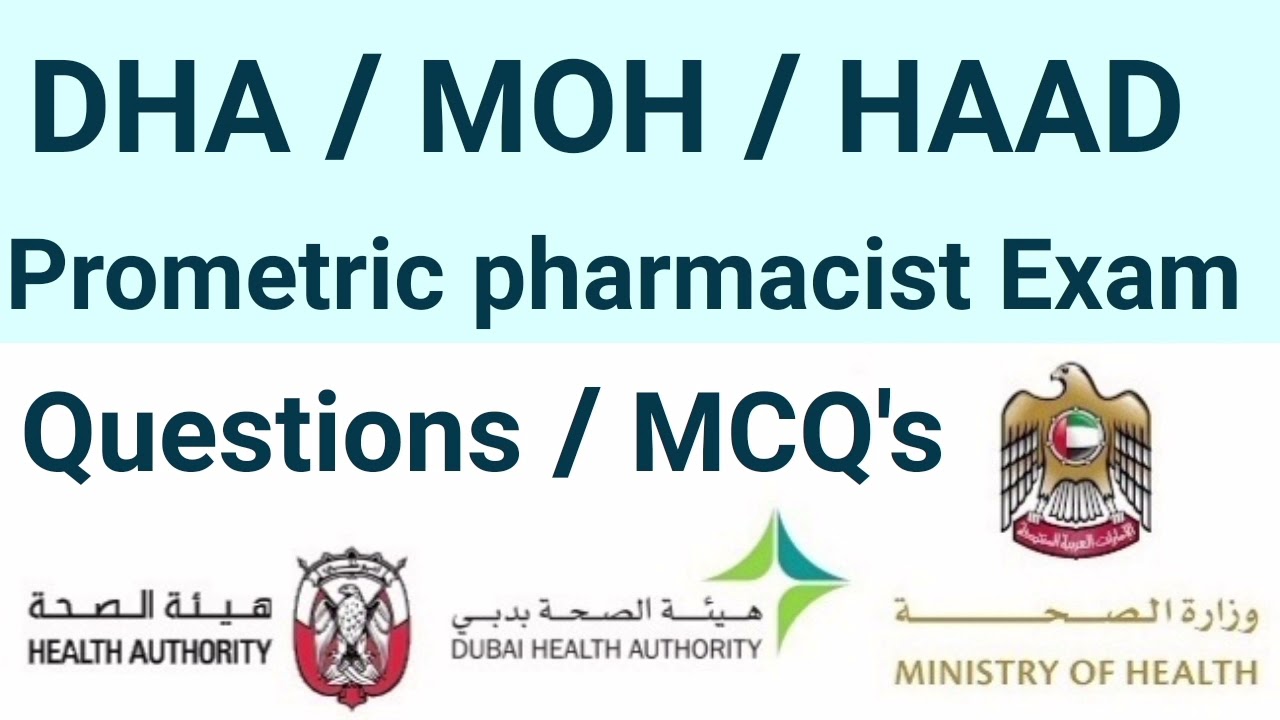 DHA|MOH|Haad Pharmacist Prometric Exam Questions /MCQ's / Pharmacist Exam Questions