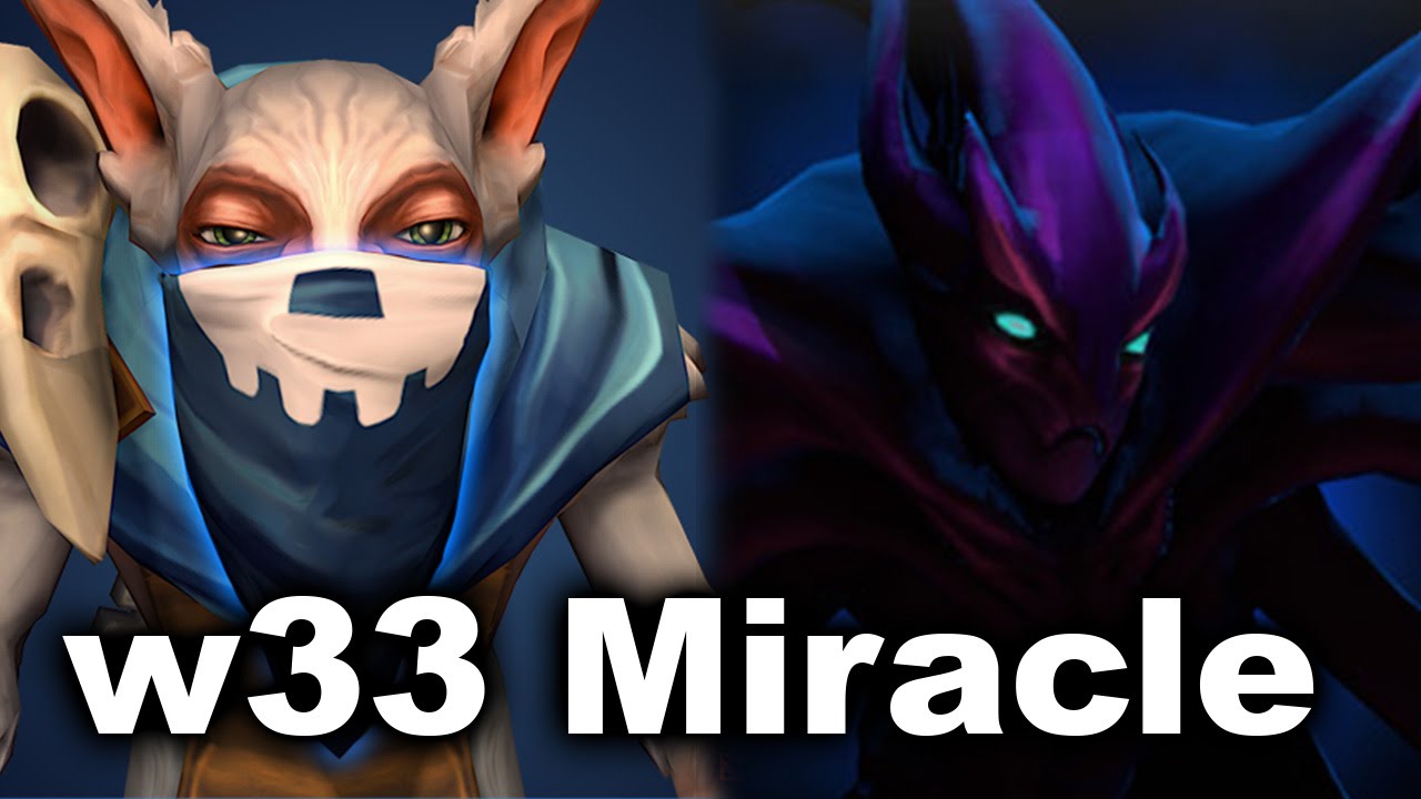 w33 Meepo vs Miracle- Spectre - 8k EU Dota 2