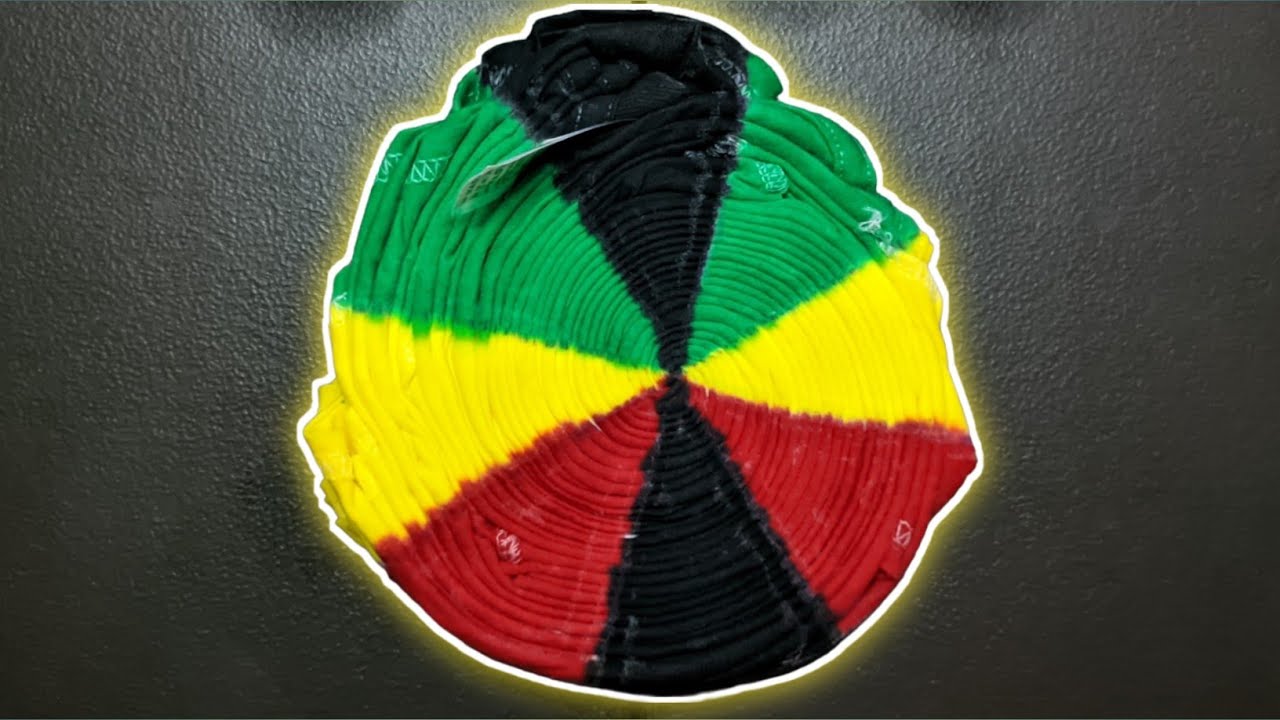 RASTA Colorway SPIRAL Tie Dye by MEO FAUSTINO