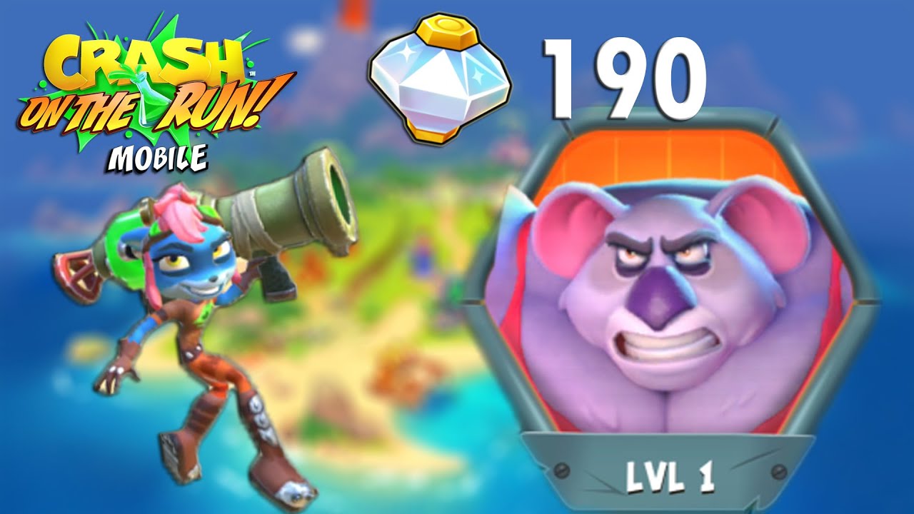 Crash On the Run Power GEM 190!! VS Nitro Koala Kong's Gang كراش بانديكوت!