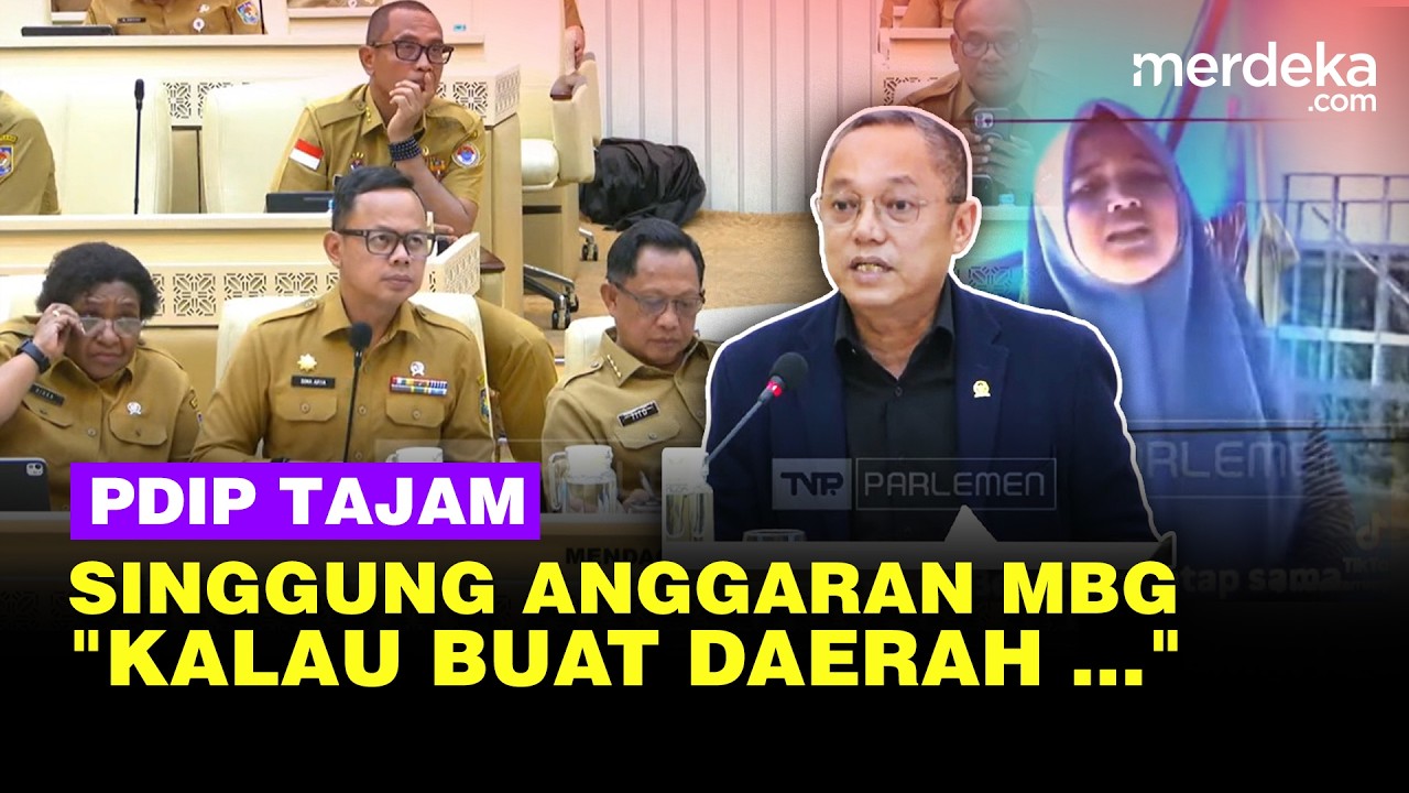 Deddy PDIP Tajam Depan Menteri Tito, Singgung Anggaran MBG: Kalau Buat Daerah ...