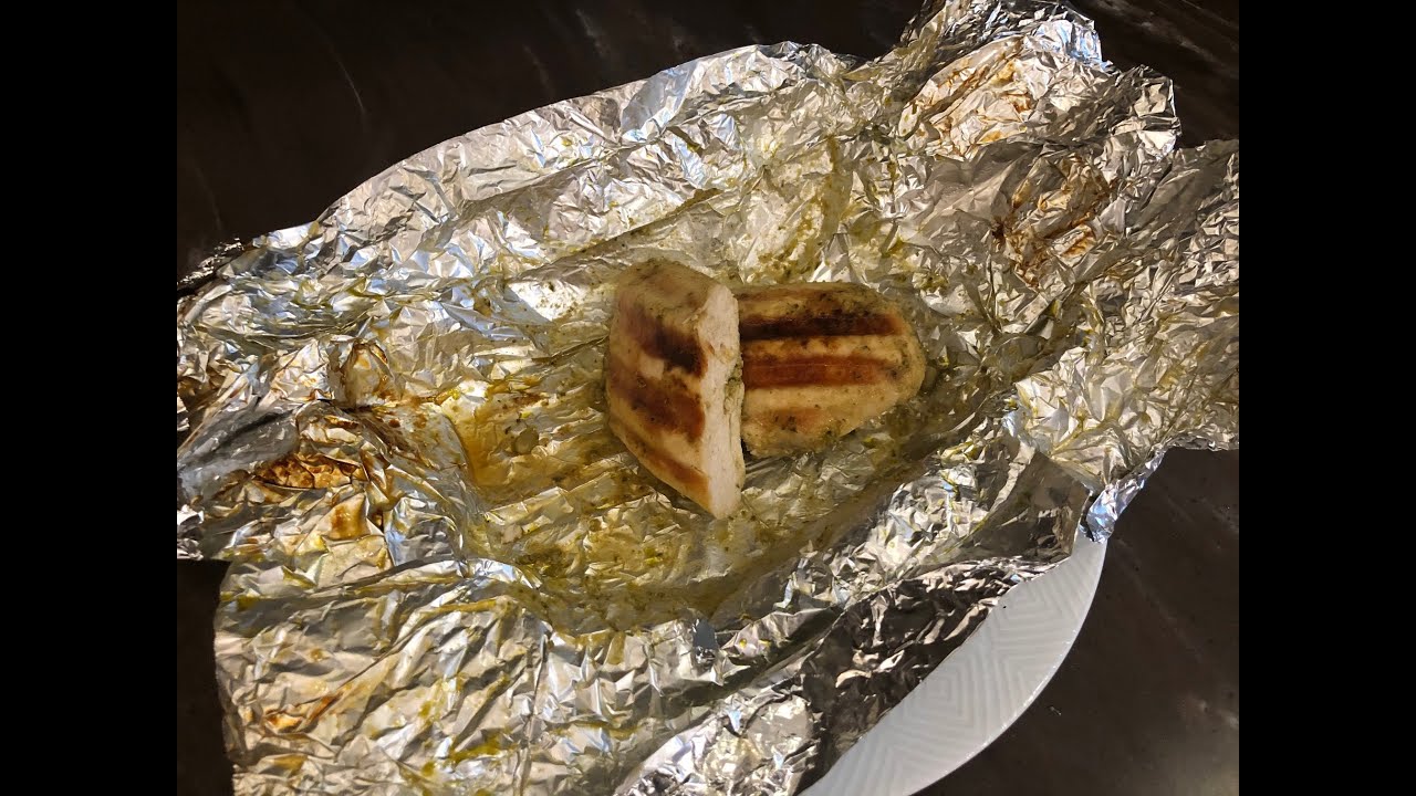 Grill chicken breasts in foil #73