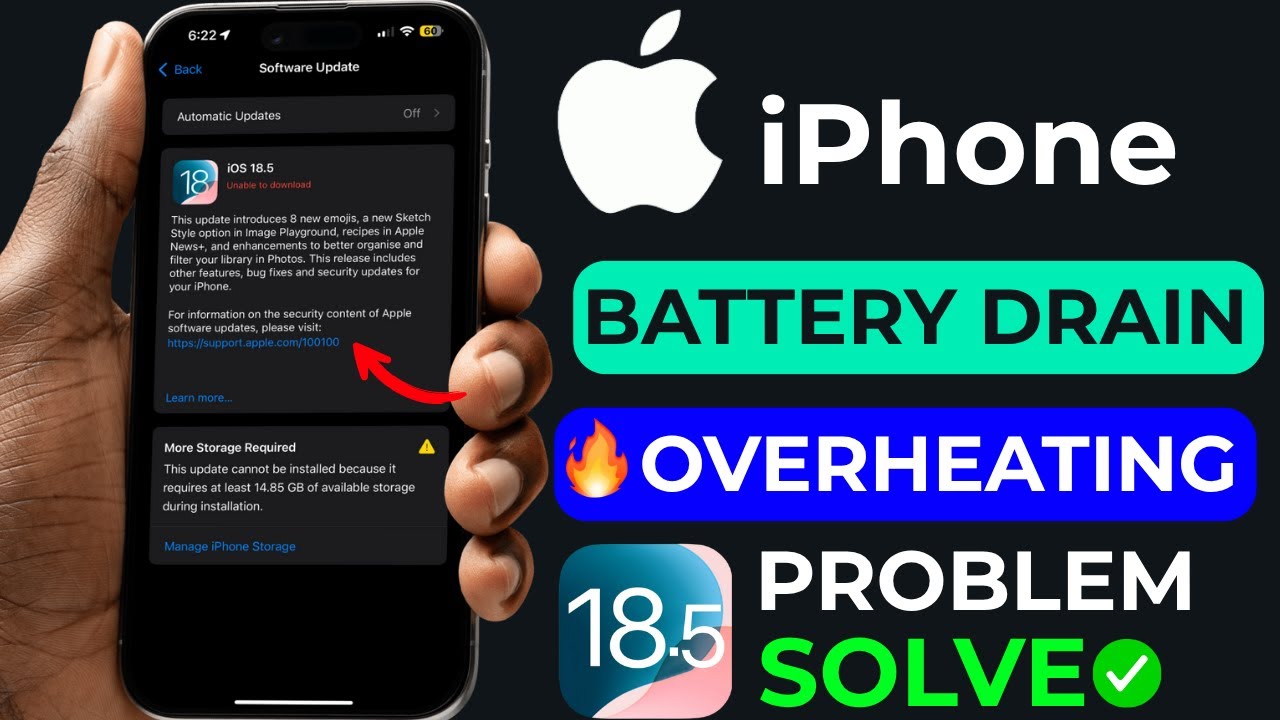 🔋 iOS 18.5 Battery Drain & Overheating? Real Fix for iPhone Users (2025)