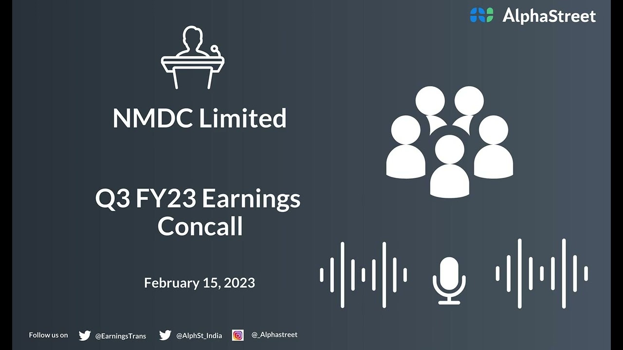 Конференц-колл NMDC Limited по финансовым результатам за 3-й квартал 2023 финансового года