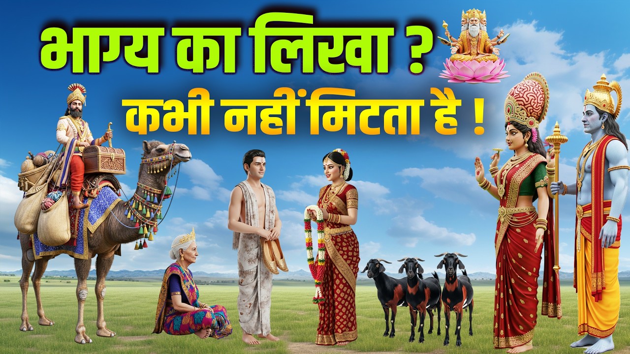 भाग्य का लिखा कभी नहीं मिटता ! भाग्य और बुद्धि में बड़ा कौन? #भाग्यऔरबुद्धि