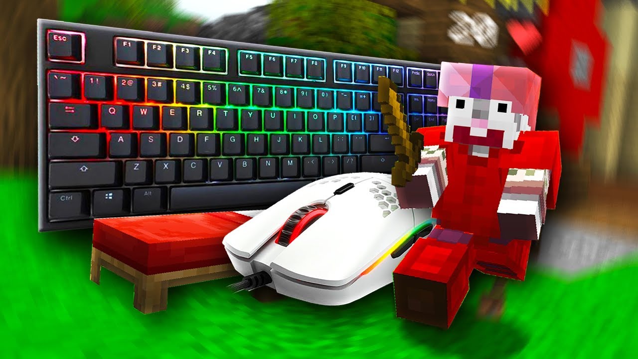 Keyboard & Mouse Sounds (Glorious Model O + Ducky One 2) - Hypixel Bedwars