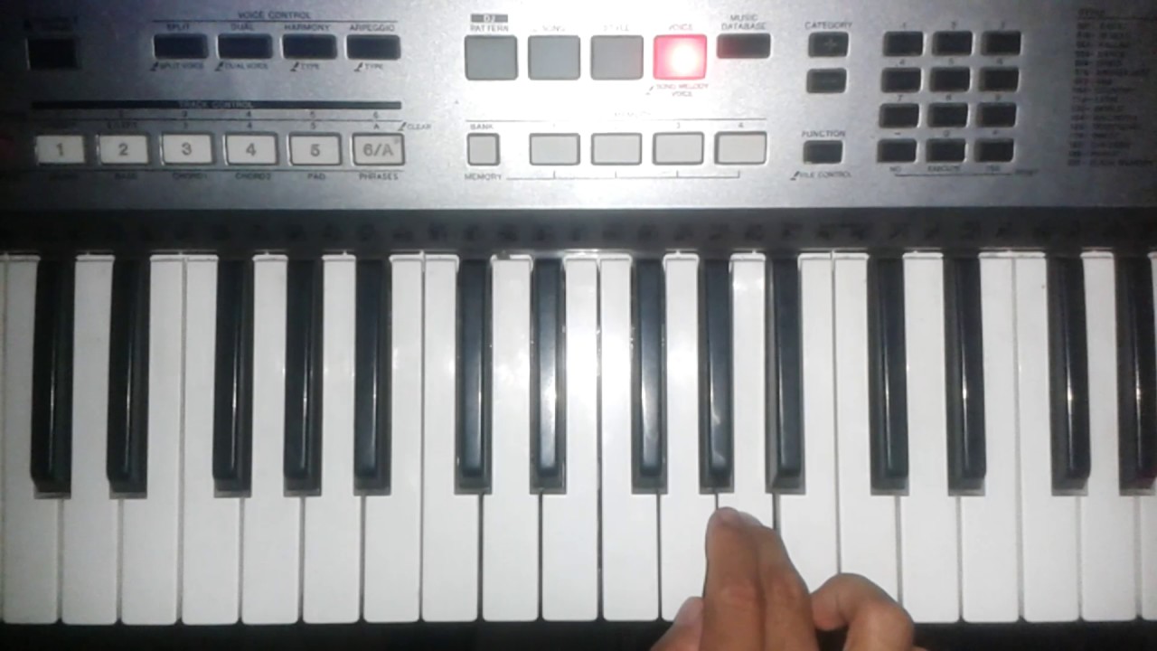 Prometí aceptar tu palabra Julio Elias melodía en teclado nota fa mayor 