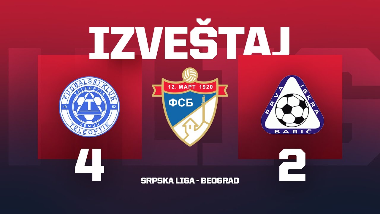Izveštaj TELEOPTIK - PRVA ISKRA Srpska Liga Beograd 7. Kolo
