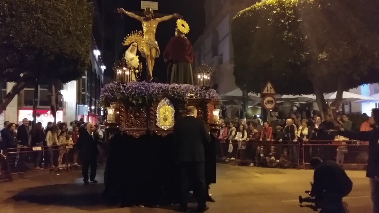 Hermandad del Calvario Almería entrando por primera vez en carrera oficial 2017